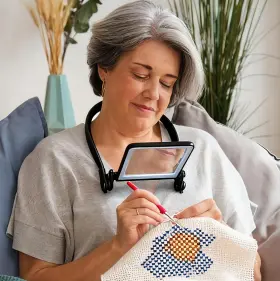 Fccng-001 Fccnp Magnifying Glass With Light For Reading Hands Free Page Magnifier