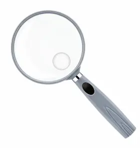 25072101 Feosky Handheld Reading Magnifier 10x 75mm Shatterproof Lens Non-slip H