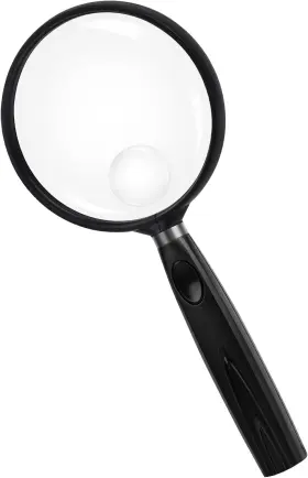 Feosky 445016561535 Handheld Reading Magnifier 10x 30x 75mm Shatterproof Lens N