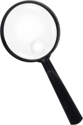 Feosky 445041718713 Handheld Reading Magnifier 10x/30x 75mm Shatterproof Lens Non-slip Handle