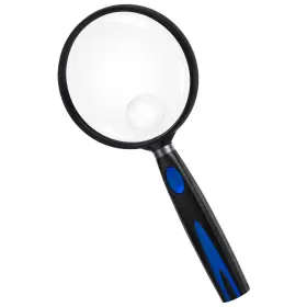 Fs-23919blue Feosky Handheld Reading Magnifier 10x 30x 75mm Shatterproof Lens Non-sl