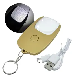 Flipo 768824454453 Rechargeable Magnifying Glass With Light 5x Lighted Pocket Magnifier Handheld