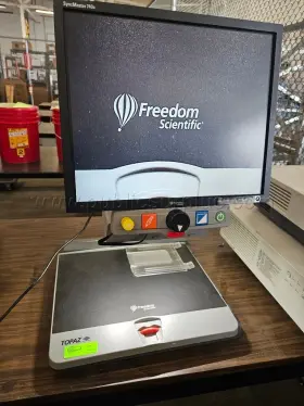 417155 Freedom Scientific Topaz Video Magnifier Reading System With Samsung 17 Inch Monitor