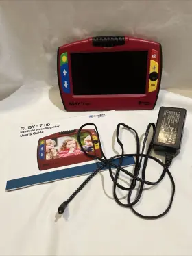 Ruby1 Freedom Scientifica Scientific Ruby 7 Hd Handheld Video Magnifier With Power Cord And Manual
