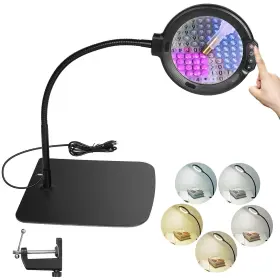 Gb-magnifiers-desktop3 Gaborish 12x Large Magnifying Glass With Light And Stand 5.2 Inch Lighted Magnifier
