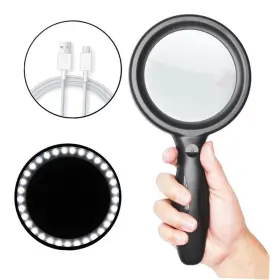8011 Gaigui Magnifying Glass With Light 30x 60x Powerful - Black