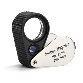 Gem-462 Gain Express Jewelers Loupe Magnifier Foldable Jewelry 10x 25x Eye Loop And Jewe
