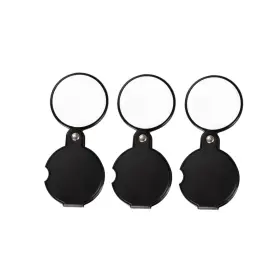 Gdqlcnxb Gd198741ds 3pcs10x Small Pocket Magnify Glass Premium Folding Mini Magnifying Black