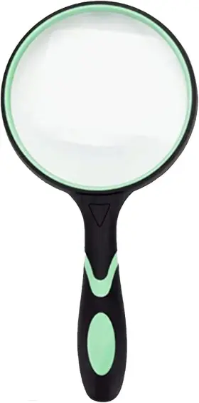 Gyanduly 711181576641 Large Magnifying Glass 10x Handheld Reading Magnifier For Seniors And Kids - 100mm