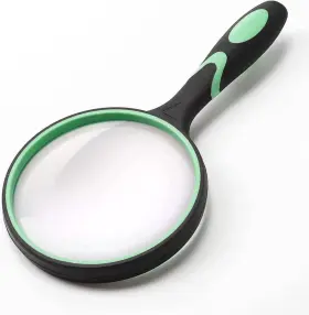 Gdlym1 Gyanduly Large Magnifying Glass 10x Handheld Reading Magnifier For Seniors And Kids -