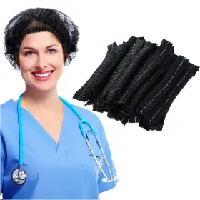Clip-89 Handepo 500 Pieces Disposable Bouffant Caps Bulk 21 Inch Hair Nets Non Wov