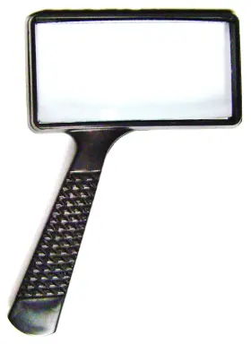 37708 Harbor Freight 885401826301 Rectangle Magnifying Glass Black