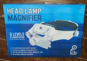 58788 Head Lamp Magnifier With 6 Levels Of Magnification Adjustable Headband #58788