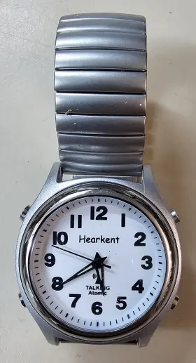 Tg2108silver Hearkent Atomic American English Talking Watch Speaks Clear And Loud Time Da