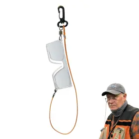 Hippo Outdoor 350138090583 Fly Fishing Magnifying Glasses - Clip-on Nose Magnetic Release And One-hande