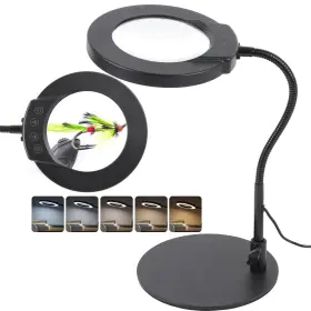Hisuekiggam3kxs96h Hisuekig 10x Magnifying Glass With Light And Stand 5 Color Modes Stepless Dimmable Le