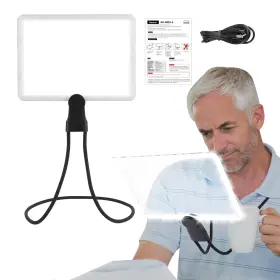 Hisuekigpszeg8rf5w Hisuekig 5x Hands Free Magnifying Glass With Light For Reading Neck Wear Magnifier Wi