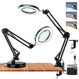 Hisuekigs6u09nziqg Hisuekig 10x Magnifying Glass With Light And Stand 3 Color Modes Stepless Dimmable L