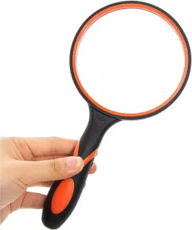 Homegoal 313035489468 Magnifying Glass 10x Handheld Reading Magnifier With Cleaning Cloth-100mm 4inche