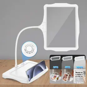 Hqm460321tsfdjh02 Hqgzql 5x Large Magnifying Glass With Light And Stand 50 Led Flexible Gooseneck Han