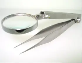 Hts-mt-038-l Hts Mt-038-l Large Fold-out Tweezers With 3.5x Magnifier
