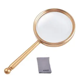 Huaheng Optical Instrument Co. Ltd 779605099282 Magnifying Glass 5x Handheld Magnifier With Large Lens And Metal Handle
