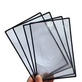 Hymaome 605182789769 4pcs Page Magnifier For Reading 3x Magnifying Lens Sheet/bookmark Flat Magnif