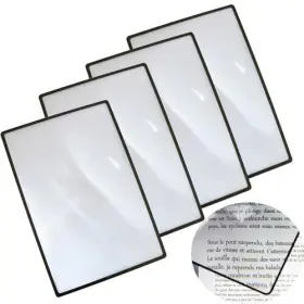 4page-magnifying Imeiju 4pcs Page Magnifying Sheet For Reading 3x Lightweight Optical Plastic Fresnel