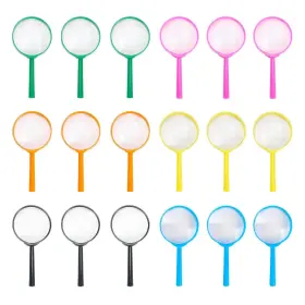 Irchlyn 734557848760 Magnifying Glass Kids Plastic Magnifier 18 Pack Hand Lens Mini Handhe