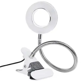 Jeyume 751933869607 8x Magnifying Lamp With Light Usb Powered Led Glass Clamp For Desk