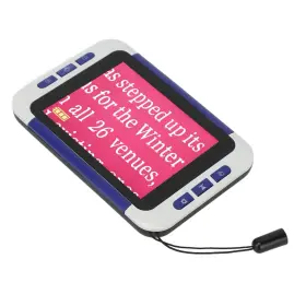 2-48x Jiawu 5in Portable Digital Video Magnifier Zoom 26-color Low Vision Reader Aids