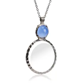 Jiulory 796647233344 Magnifying Glass Necklace 10x Pendant Long Chain Lens