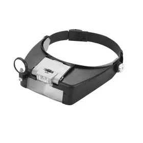 Jorcedi 630282657236 Jewelers Head Headband Magnifier Led Illumination Visor With L