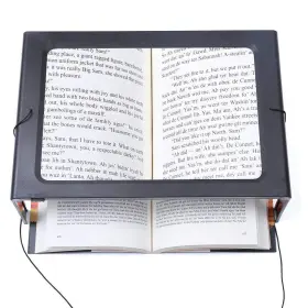 Juoifip 711531104821 Hands-free Magnifying Glass Large Full-page Rectangular 3x Magnifier Led Ligh