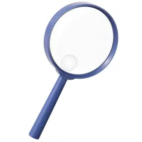 Xupw9gx5y Kalione 563906 2 Handheld Reading Magnifier Blue Large Magnifying Lens With Non-slip Handle