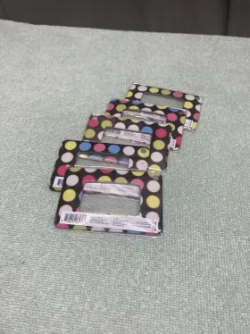 Mg165 Kikkerland Design Lot Of 5 Pocket Size Magnifying Glass Card - 3.25 Inch X 2 Polka Dot