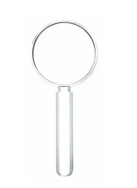 2-in1 Kikkerland Mg47 Handheld Portable Compact Lightweight Acrylic Magnifier For Reading M