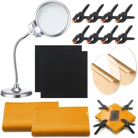 Thi-kingdder-1928 Kingdder Sports Cards Grading Kit Card Centering Tool Flattening Led Magn