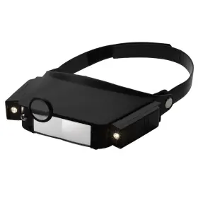 Kings County Tools 763961666677 Illuminated Led Head Band Magnifier Three Lenses Ranging From 1.8x To 4.8x