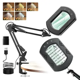Kinsuto Mdl003 10x 30x Magnifying Glass With Light Lamp Real Square L