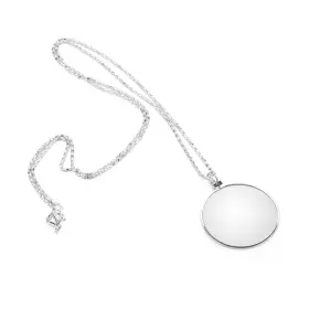 Kodrily Kodrily2dhbmcri3p-02 Monocle Silver Zinc Alloy 5x Magnification Pendant Necklace 18.1in Chain 1pcs