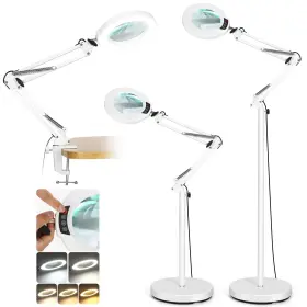 Wlf609x8k Krstlv 12x Magnifying Glass With Light And Stand Led 5 Color Modes Stepless Dimmab Wlf609x8k Krstlv 12x Magnifying Glass With Light And Stand Led 5 Color Modes Stepless Dimmab