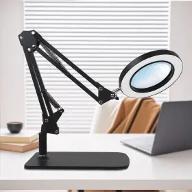 Qy-006 Kuzarvo 10x Magnifying Glass With Light 3 Color Modes Dimmable Led Desk L