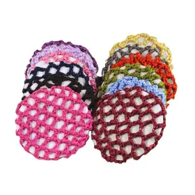 Lasenersm 713482715552 12 Pcs Ballet Hair Bun Cover Nets Elastic Mesh Snoods Holder