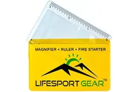 Lifesport Gear 647358995758 Fresnel Lens Pocket Magnifier Credit Card Wallet Size 6 Pack Portable Ruler