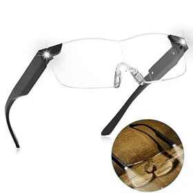 Td-g888-tt Ljglasses Magnifying Glass With Light 200% Lighted Rechargeable Led