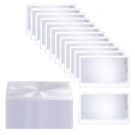 Lnrueg 752870971514 100 Pieces Thin Fresnel Lens Credit Card Size Pocket Magnifier Portable Magni