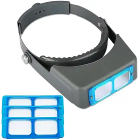 H129-t00001fba Lpluziyyds Headband Magnifier Professional Double Lens Head-mounted Loupe Jewelry Magni