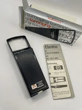 7501 Lumagny Lumagny- Illuminated Magnify Glass- Model 7501- Black -original Box - Not Tested