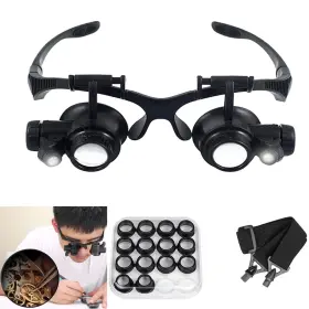 Lx2.5-25 Lxiangn Magnifying Glasses With Led Light Jeweler Loupe Watch Repair Magnifier